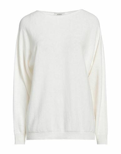 Alpha Studio Woman Sweater Cream Recycled wool, EcoVero viscose, Recycled polyamide, Cashmere Cover