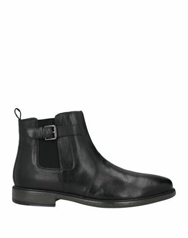 Geox Man Ankle boots Black Goat skin Cover