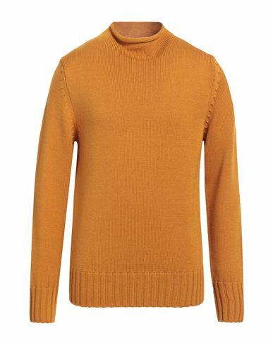 Capsule Knit Man Turtleneck Ocher Merino Wool Cover