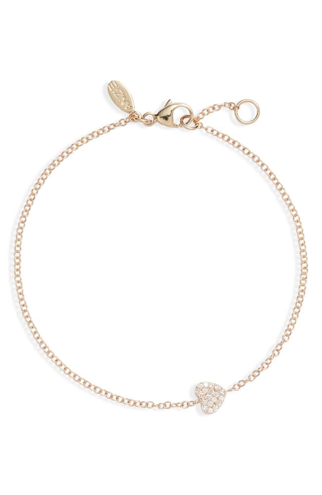 Anzie Love Letter Diamond Bracelet in Gold/Diamond Cover