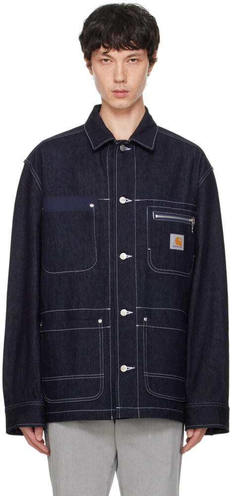 Junya Watanabe Indigo Carhartt Work In Progress Edition Denim Jacket Cover