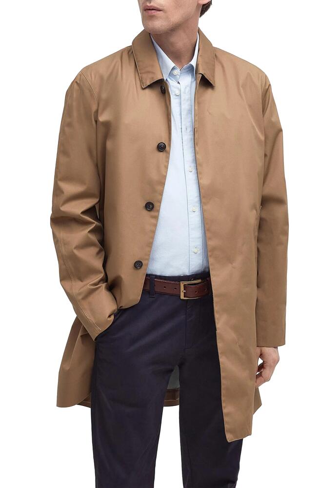 Barbour Rokig Waterproof Long Coat in Military Brown Cover