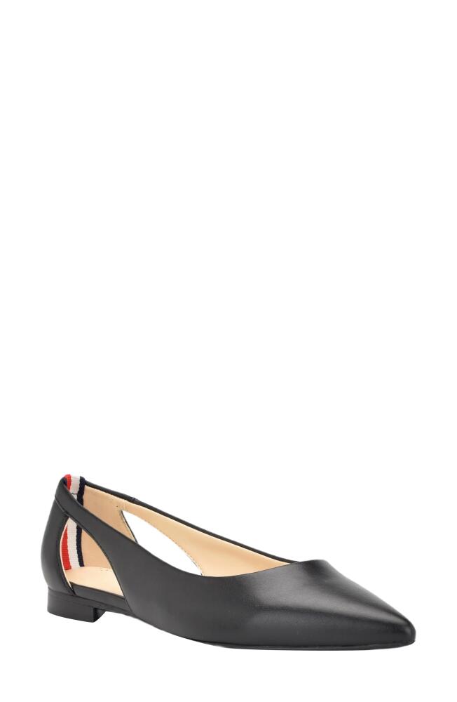 Tommy Hilfiger Velahi Pointed Toe Flat in Black 003 Cover