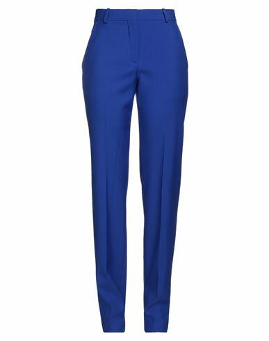 Alexander Mcqueen Woman Pants Bright blue Wool Cover