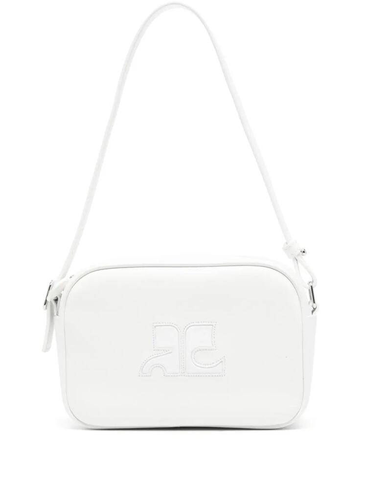 Courrèges Reedition leather camera bag - White Cover