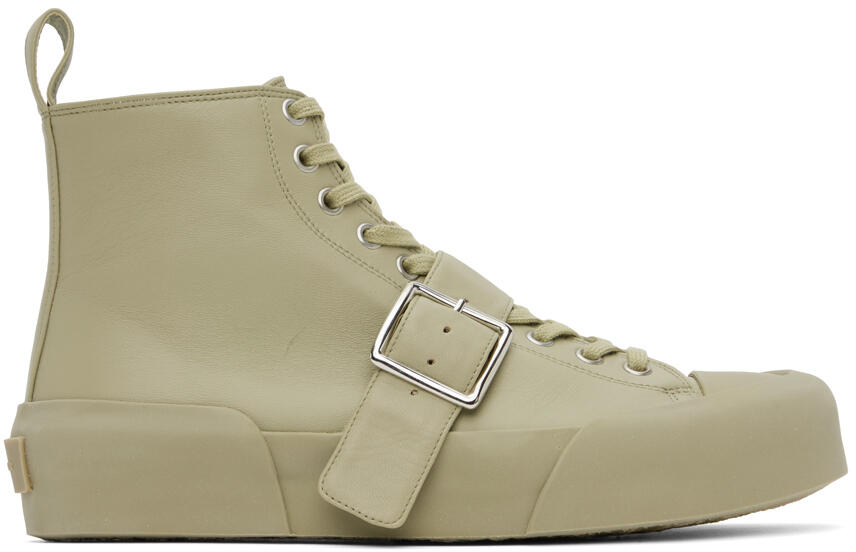 Jil Sander Green Buckle Sneakers Cover