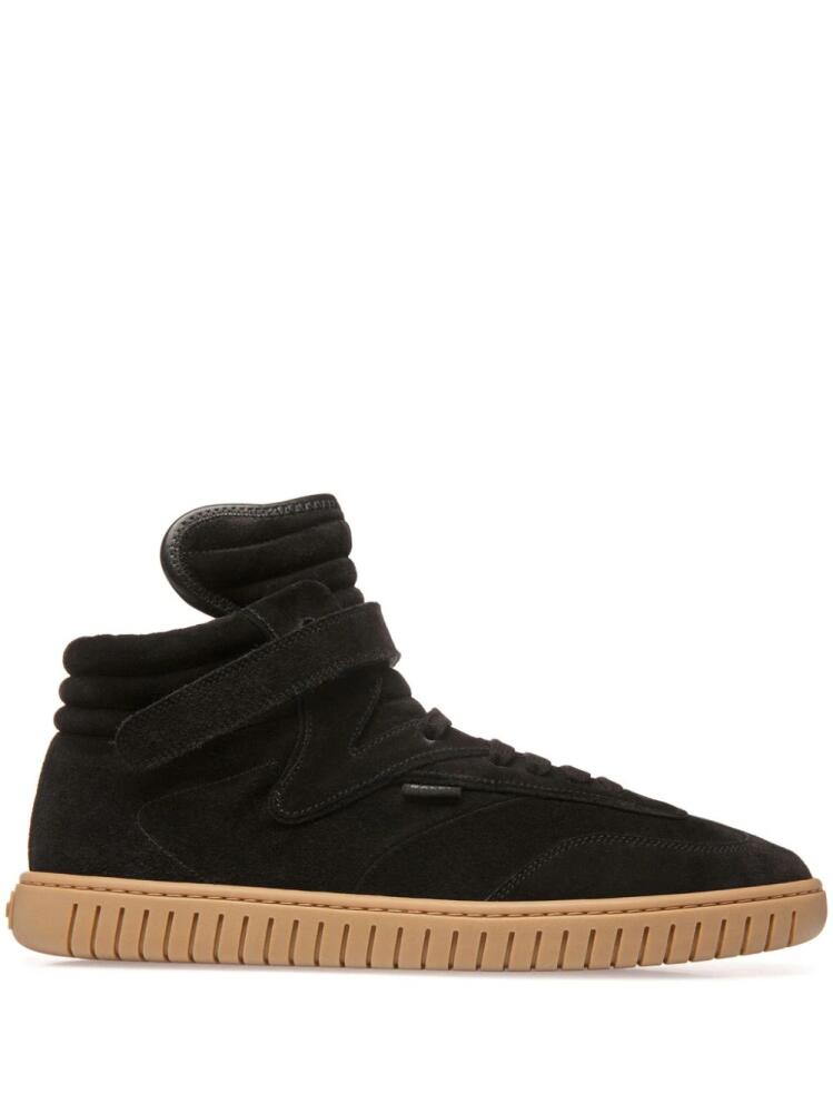 Bally Player suede high-top sneakers - Black Cover