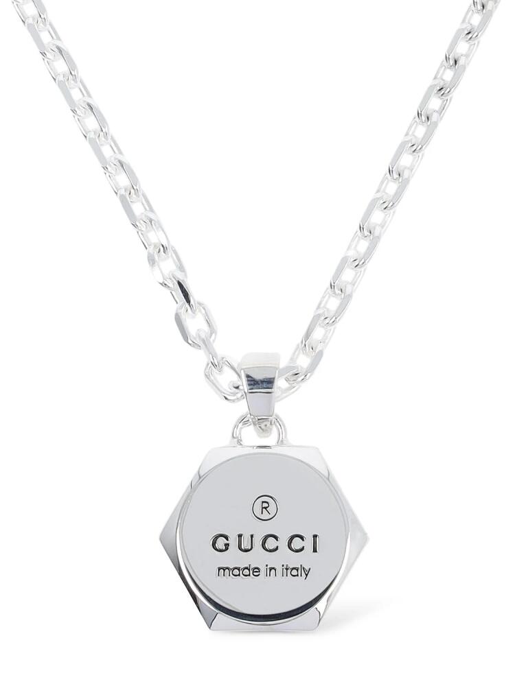 GUCCI Trademark Sterling Silver Necklace Cover