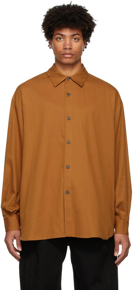 King & Tuckfield Brown Oversized Shirt Cover