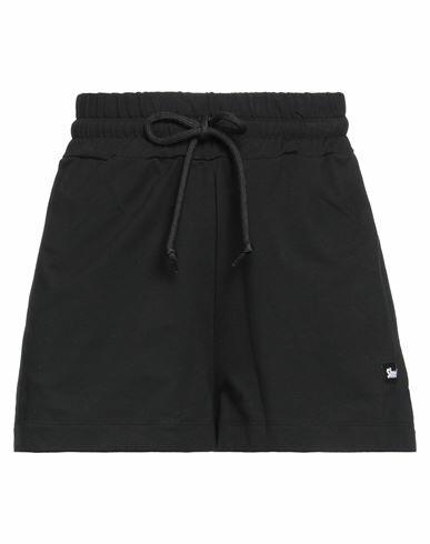 Shoe Woman Shorts & Bermuda Shorts Black Cotton, Elastane Cover