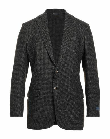 Brooks Brothers Man Blazer Dark brown Wool, Polyamide, Viscose Cover