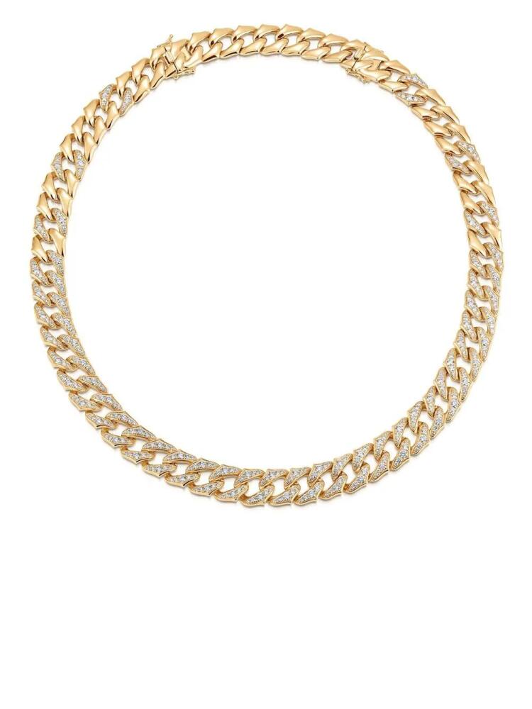 Sara Weinstock 18kt yellow gold Lucia large diamond link chain necklace Cover