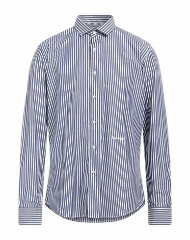 Aquascutum Man Shirt Midnight blue Cotton Cover