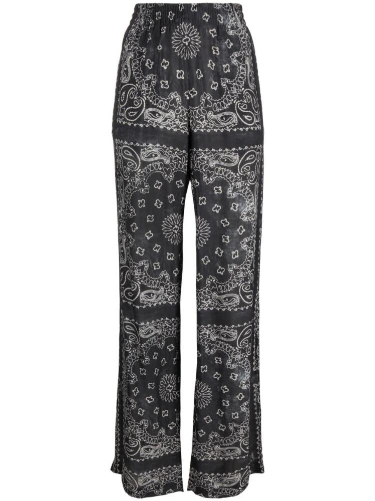 Golden Goose paisley-print wide-leg trousers - Grey Cover