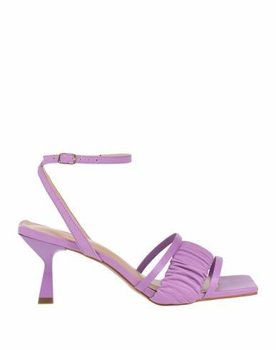 Miss Unique Woman Sandals Light purple Leather Cover