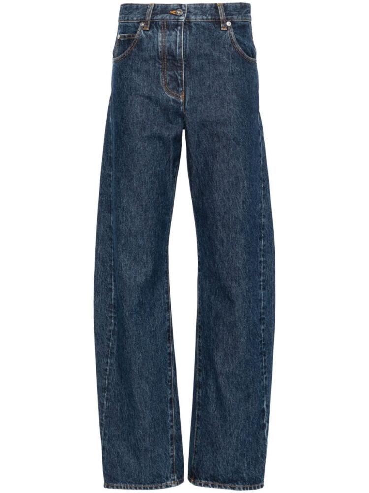 Ferragamo high-rise tapered jeans - Blue Cover