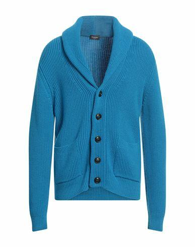 Drumohr Man Cardigan Azure Merino Wool Cover