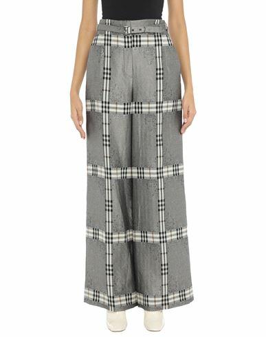 Alberta Ferretti Woman Pants Grey Virgin Wool, Acetate, Polyamide Cover