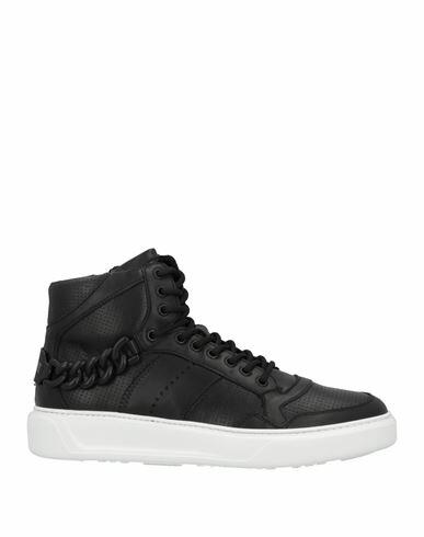 Giovanni Conti Man Sneakers Black Leather Cover