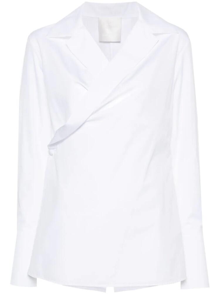 Givenchy wrap-design poplin shirt - White Cover