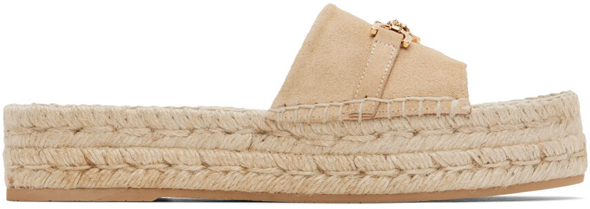 Versace Beige Medusa '95 Espadrille Sandals Cover