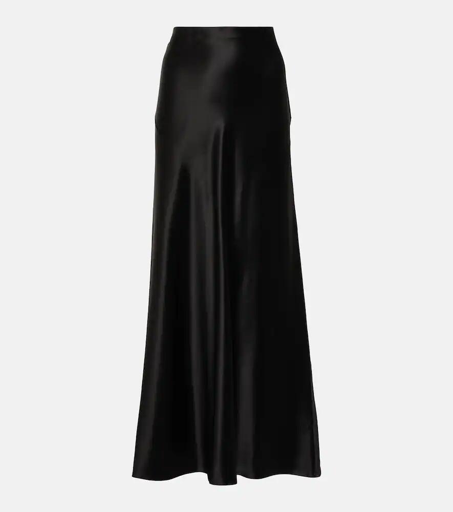 Saint Laurent Silk satin maxi skirt Cover