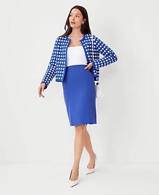 Ann Taylor Ottoman Seamed Pull On Pencil Skirt Cover