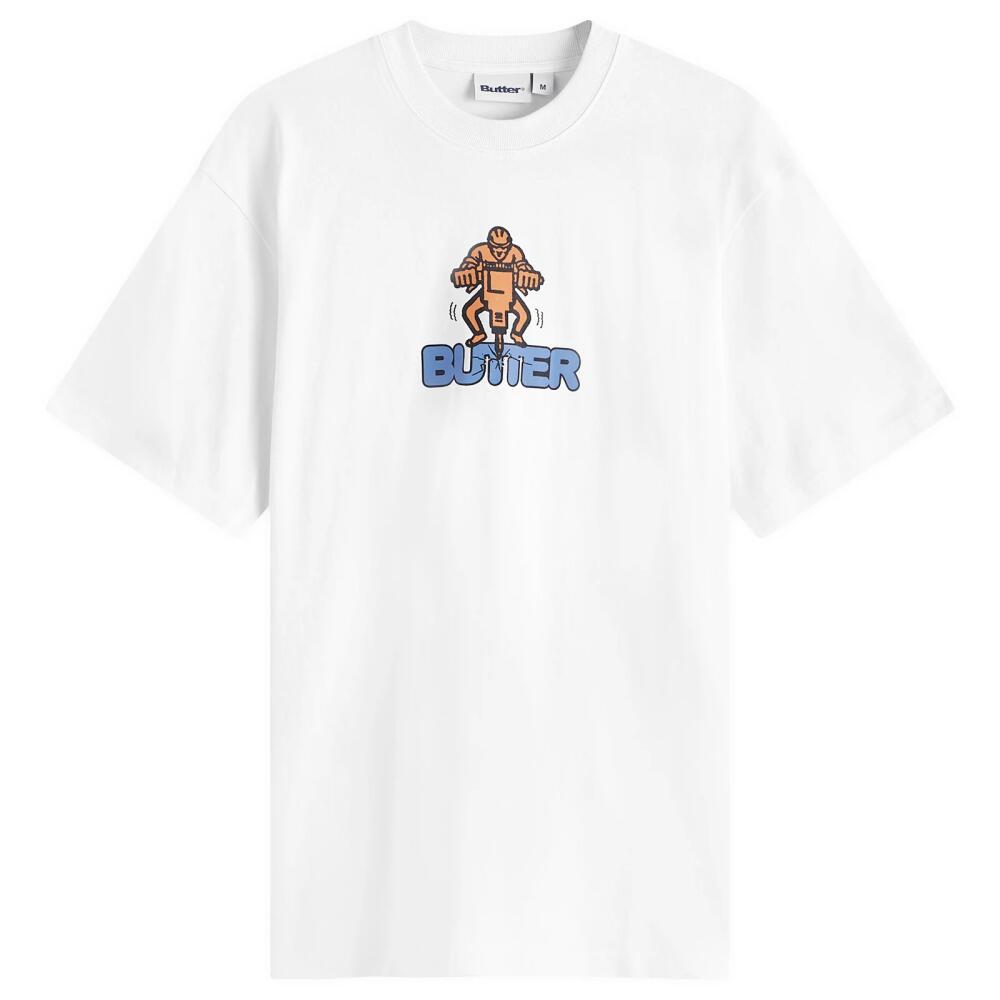 Butter Goods Men's Jack Hammer T-Shirt in White Cover