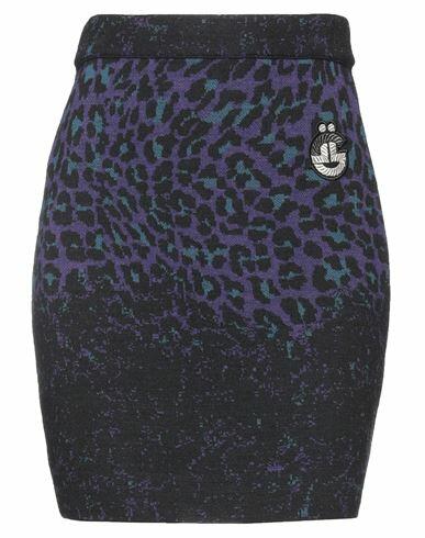 Gaëlle Paris Woman Mini skirt Purple Acrylic, Viscose, Wool Cover