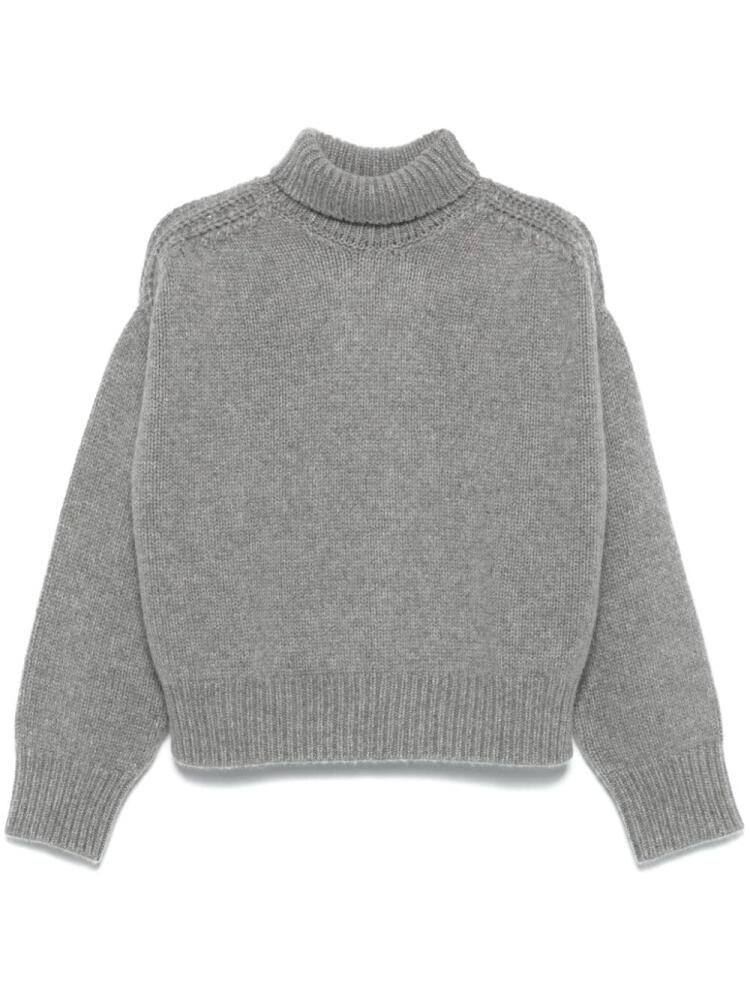 SA SU PHI back-slit sweater - Grey Cover