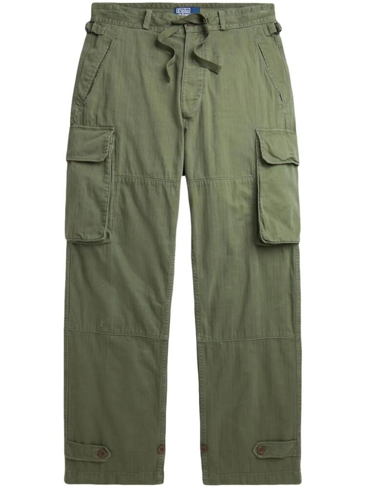 Polo Ralph Lauren wide-leg cotton cargo trousers - Green Cover