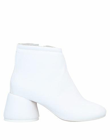 Mm6 Maison Margiela Woman Ankle boots White Textile fibers Cover