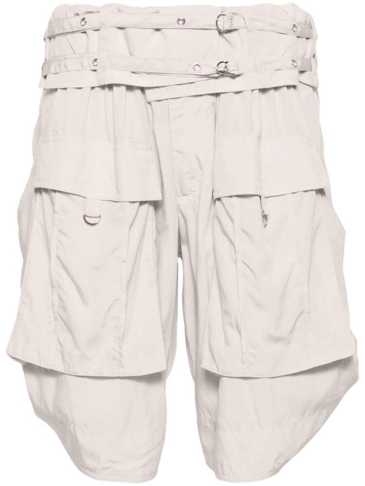 ISABEL MARANT Heidi low-rise belted shorts - Neutrals Cover