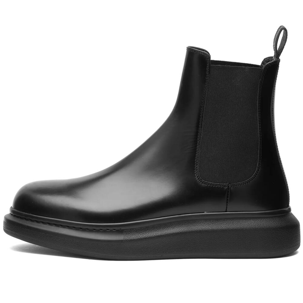 Alexander McQueen Men's Wedge Sole Hybrid Chelsea Boot in Black Cover