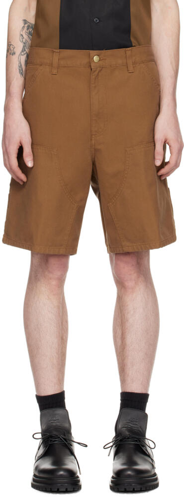 Carhartt Work In Progress Tan Double Knee Shorts Cover