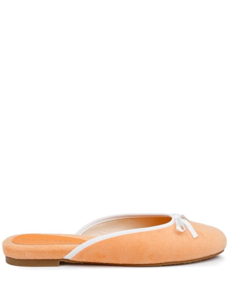 Dee Ocleppo Athens terry-cloth mules - Orange Cover