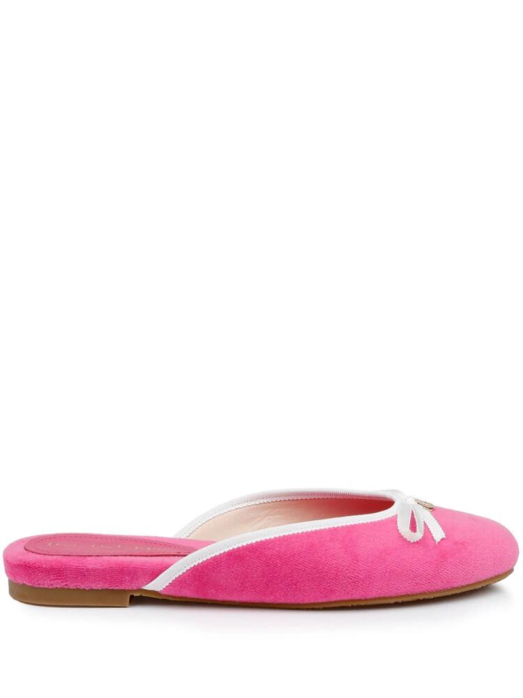 Dee Ocleppo Athens terry-cloth mules - Pink Cover