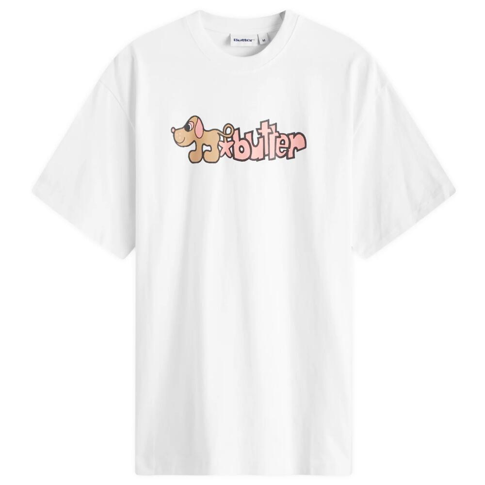 Butter Goods Men's Pooch T-Shirt in White Cover