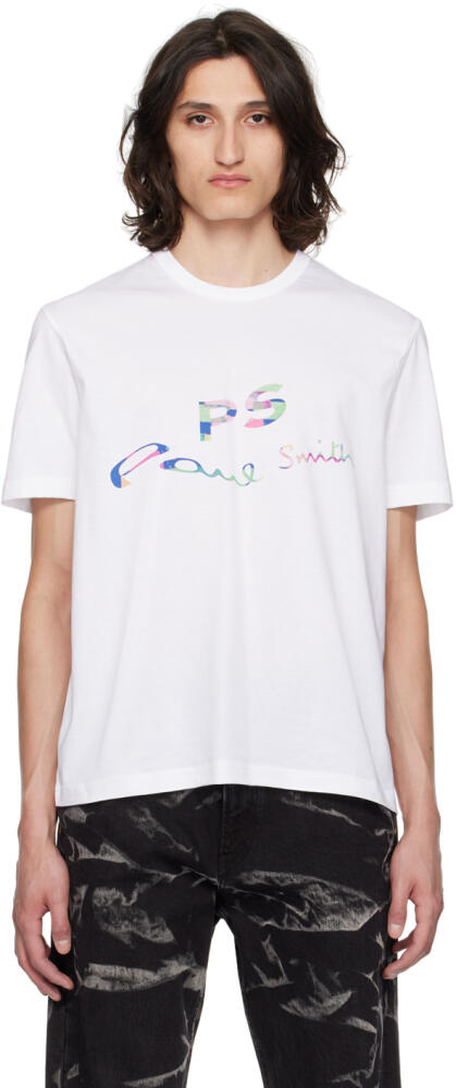 PS by Paul Smith White Wave T-Shirt Cover