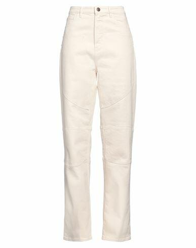 3x1 Woman Jeans Ivory Cotton Cover