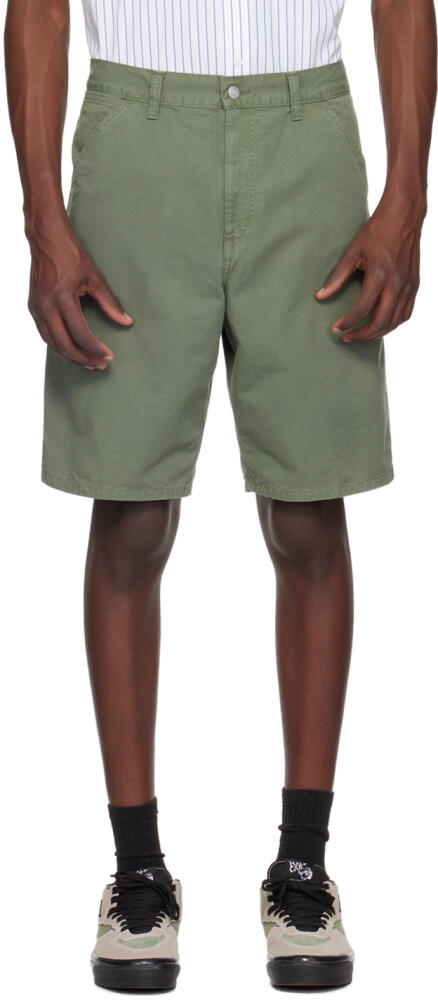 Carhartt Work In Progress Khaki Single Knee Shorts Cover