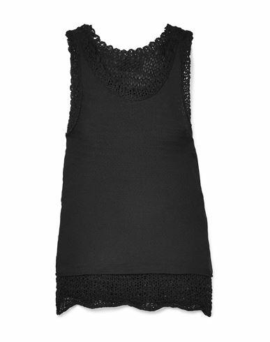 Rta Woman Top Black Viscose, Acrylic, Nylon Cover