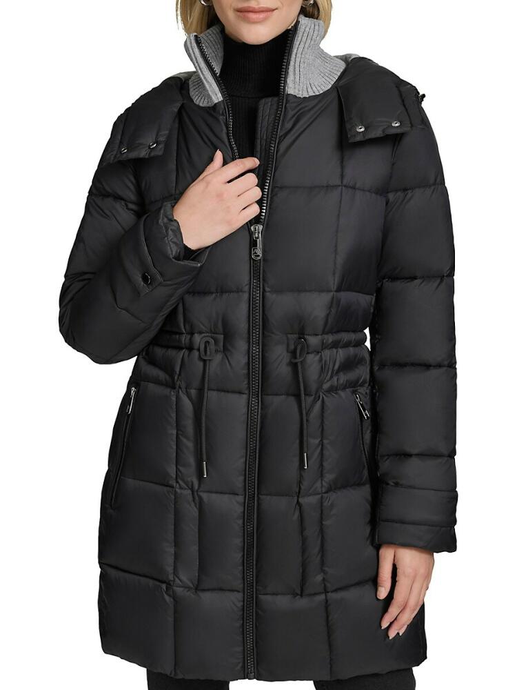 Andrew Marc Women's Peyton Quilted Hooded Puffer Coat - Black Cover