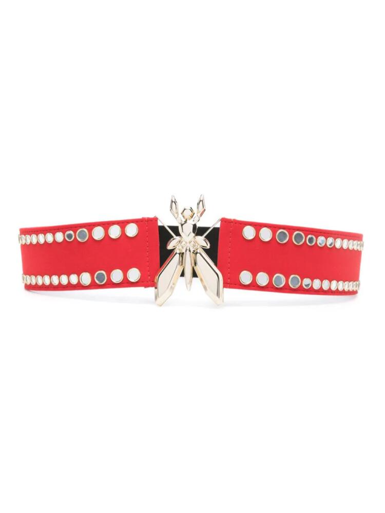 Patrizia Pepe Fly clasp mirrored-studs belt Cover