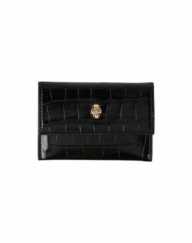 Alexander Mcqueen Woman Document holder Black Soft Leather Cover