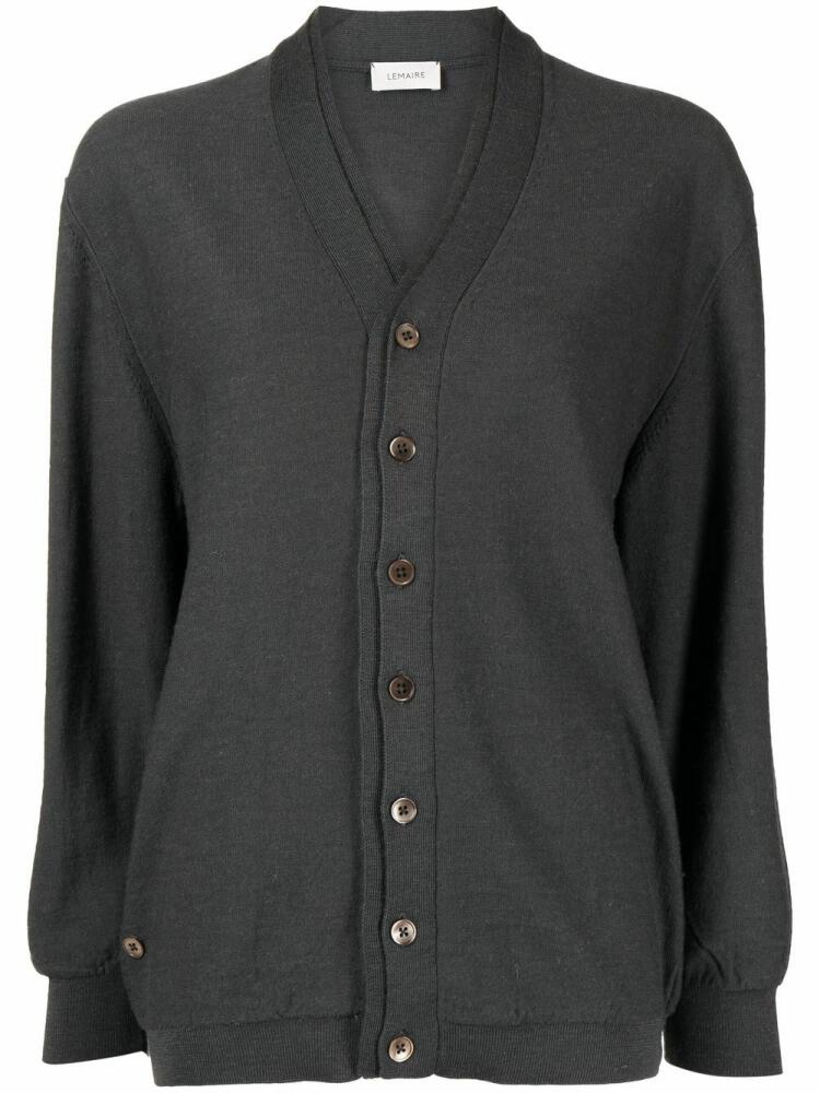 LEMAIRE button-up knitted cardigan - Grey Cover