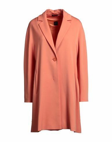 Cinzia Rocca Woman Overcoat & Trench Coat Orange Virgin Wool, Elastane Cover