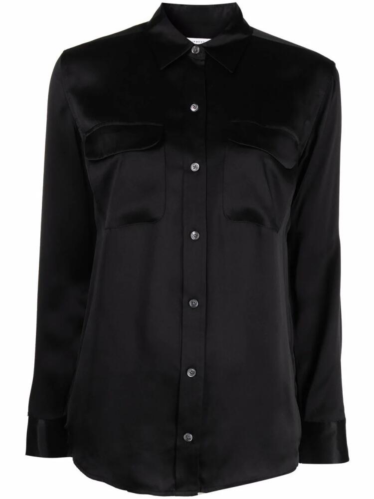 Equipment Signature silk satin shirt - Black Cover