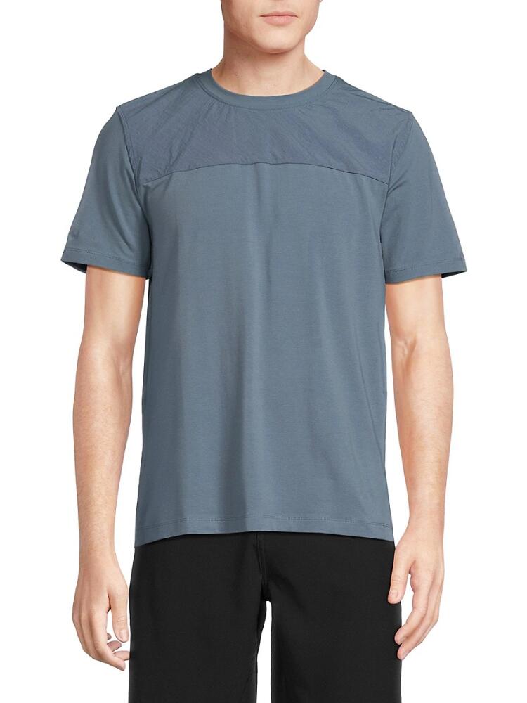 Kenneth Cole Men's Solid Crewneck Tee - Faded Blue Cover