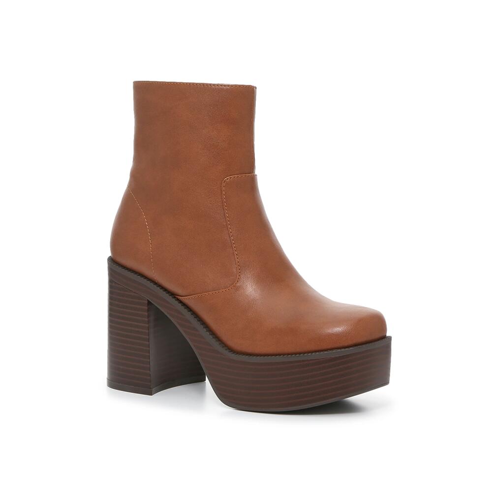 Madden Girl Grace Platform Bootie | Women's | Cognac Cover